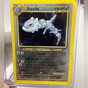 Holo Pokémon Card-Steelix